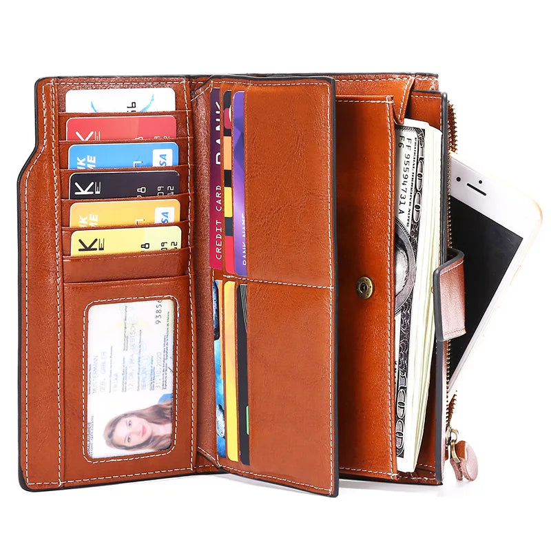 Long Wallets Clutch Zipper Coin Pocket