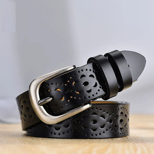 Needle buckle Cutout fashion Belts