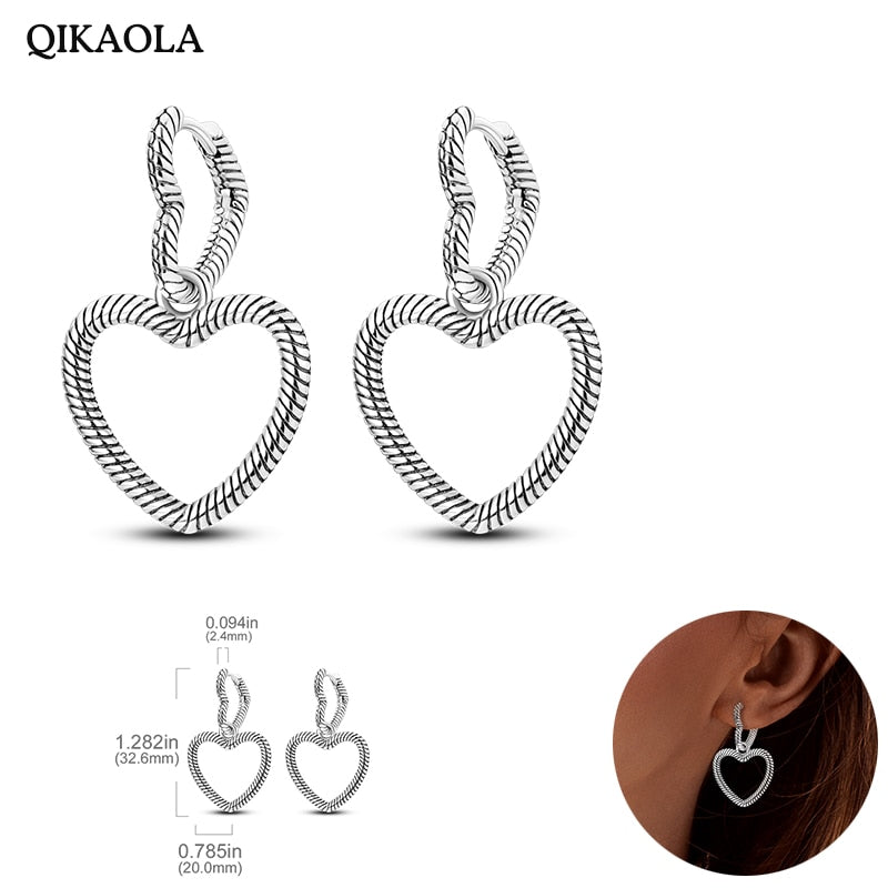 925  Silver Charm Double Earrings