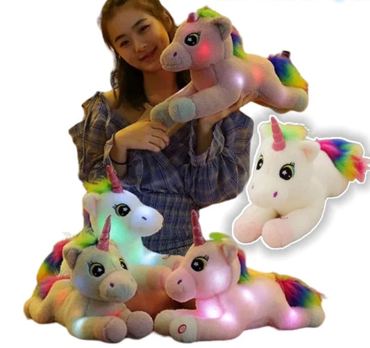 Kawaii Glow Led Light Unicorn Plush Toy