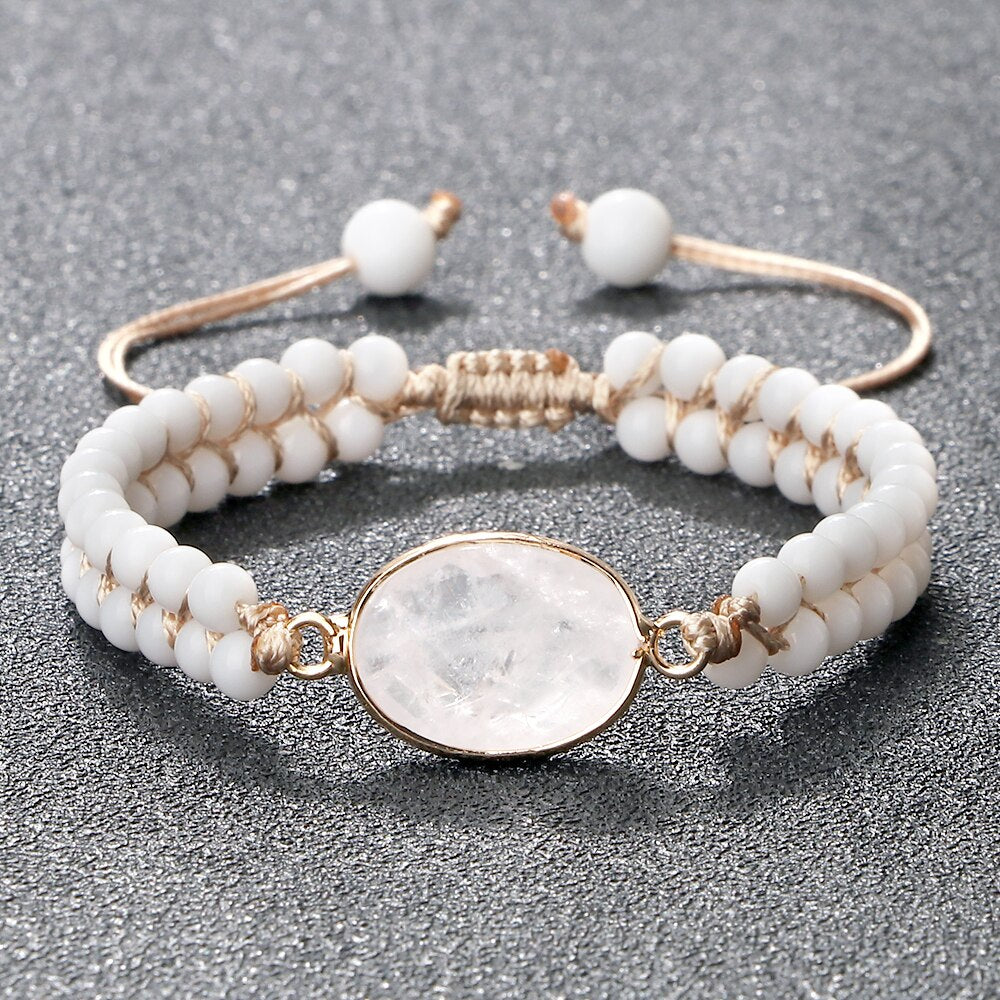 Natural Stone White Porcelain Bracelet