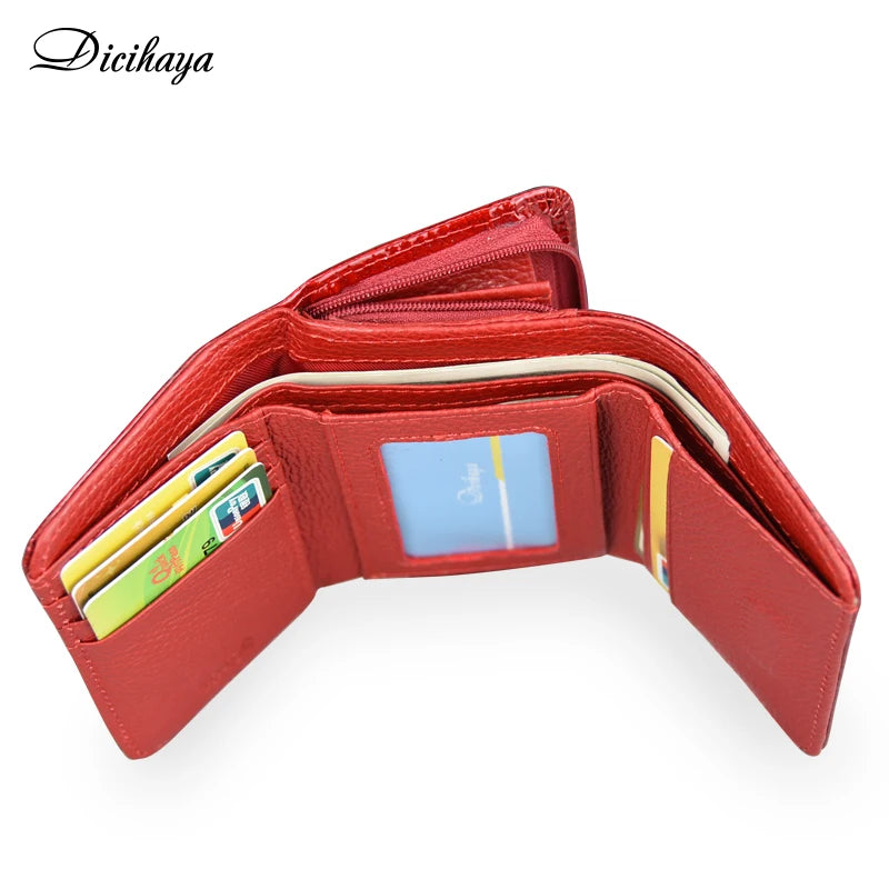 Leather Magnetic Clasp Designer Wallets