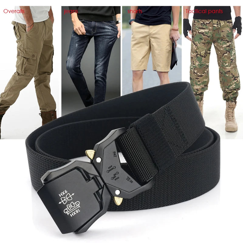 VATLTY Elastic Aluminum Alloy Buckle Belt