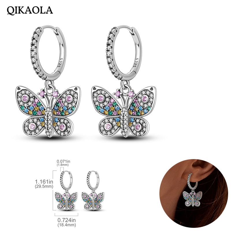 925  Silver Charm Double Earrings