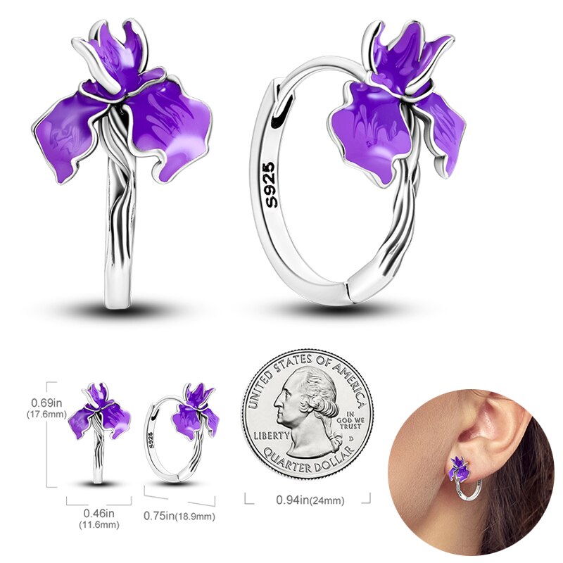 925  Silver Charm Double Earrings