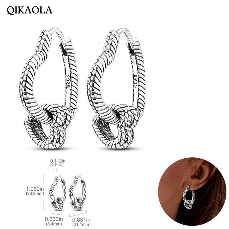 925  Silver Charm Double Earrings