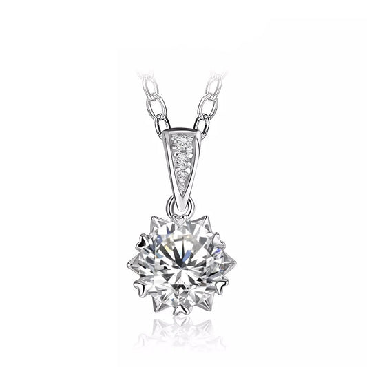 Moissanite Necklace Silver 925