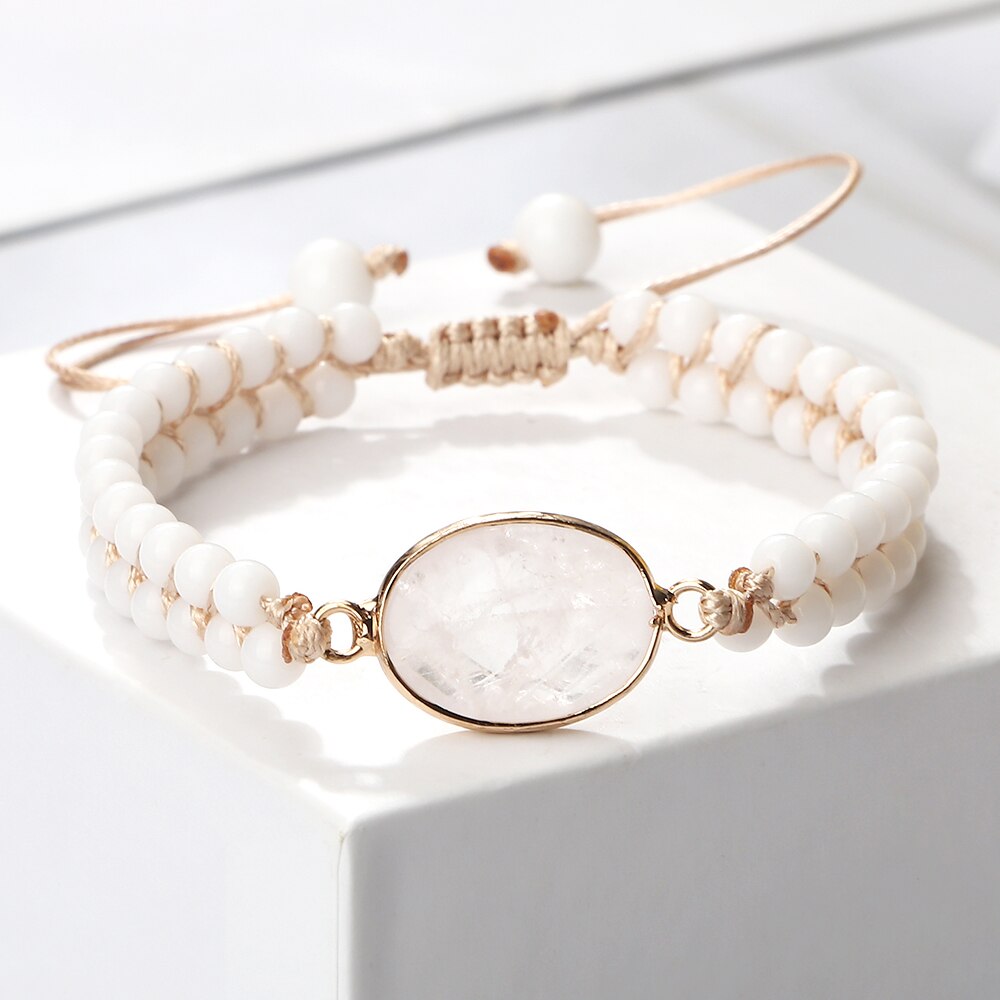 Natural Stone White Porcelain Bracelet