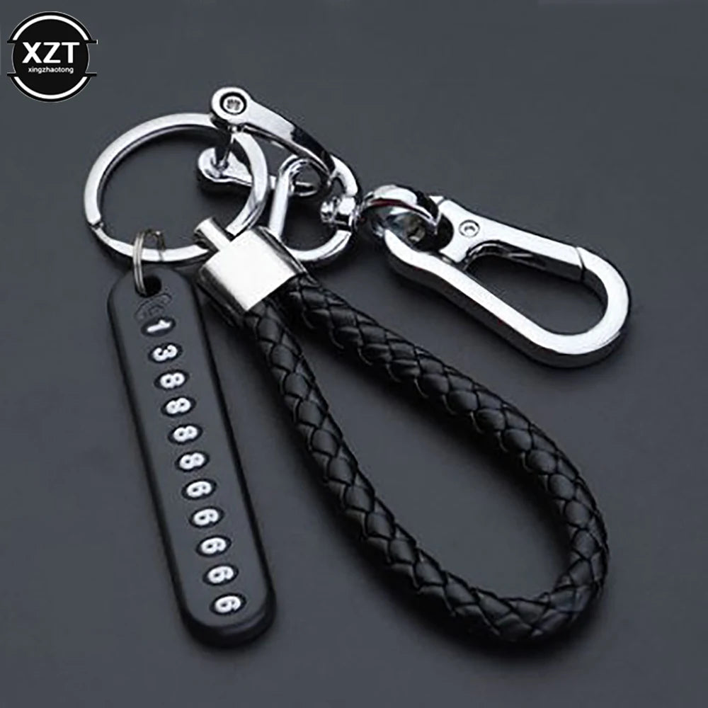 Anti-Lost Car Key Pendant Split Rings Keychain