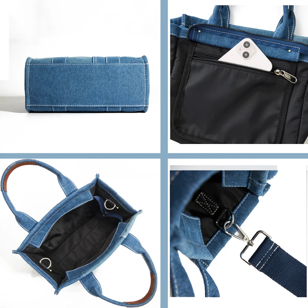 Luxury  Denim The Tote Bags