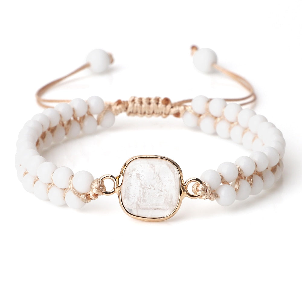 Natural Stone White Porcelain Bracelet