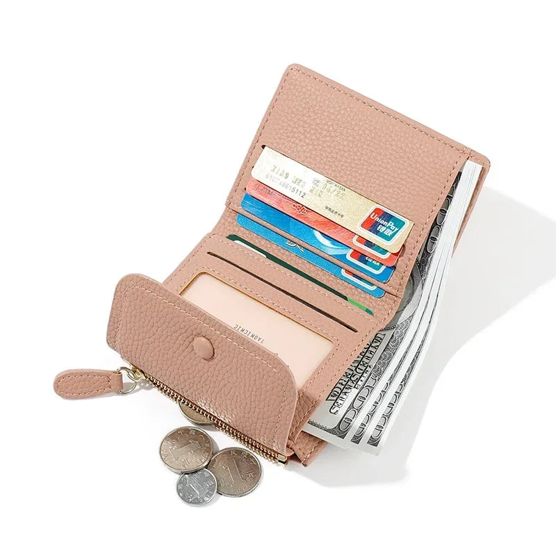 Small Pu Leather Wallet  Coin Purse