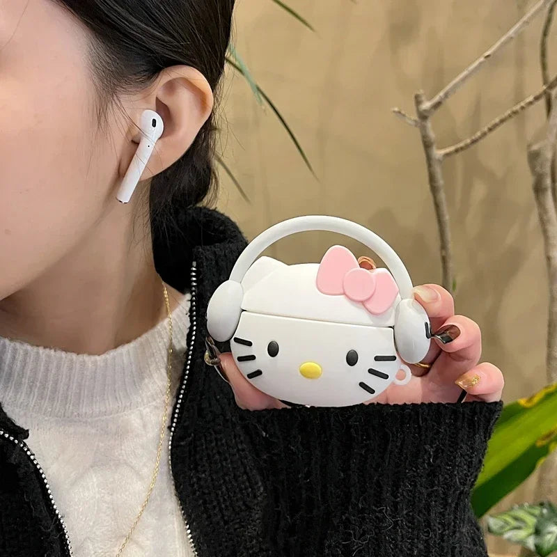 3D Sanrio Hello Kitty Stereoscopic Earphone Case