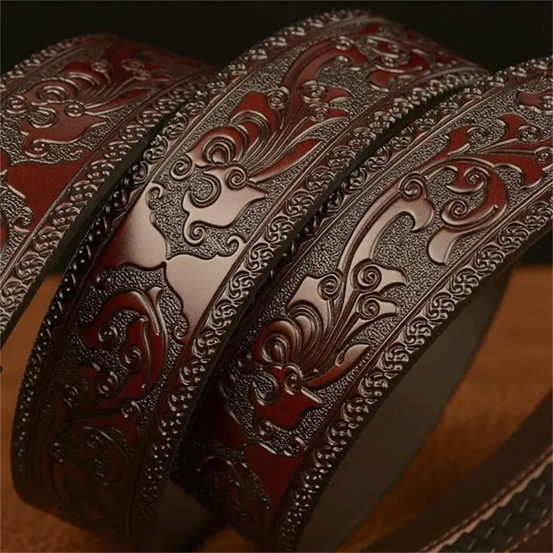 BOKADIAO Leather Automatic Buckle Belts