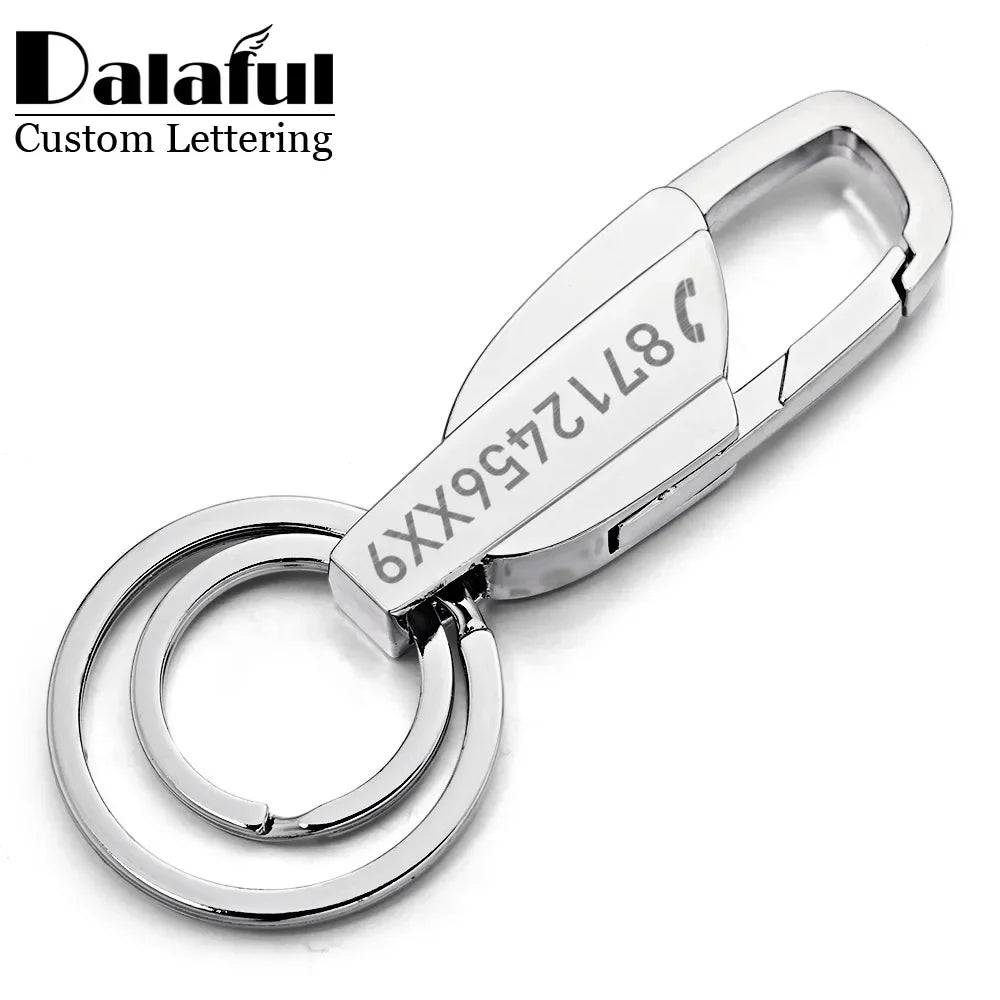 Custom Lettering Stainless steel Keyrings