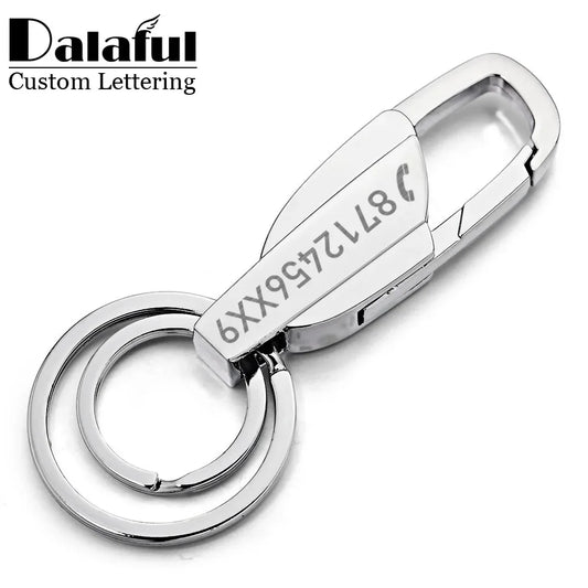 Custom Lettering Stainless steel Keyrings