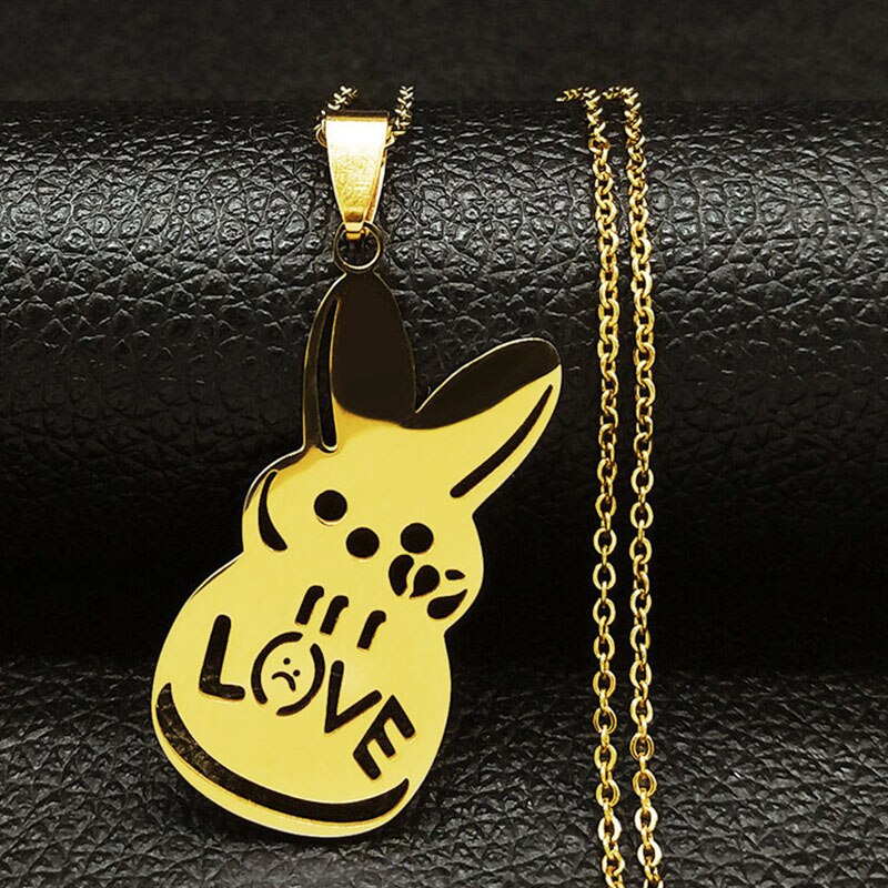 Kpop Lil Peep Love Rabbit Necklaces