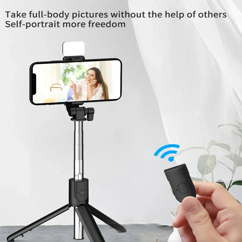 Wireless Bluetooth Selfie Stick Mobile Phone Holder