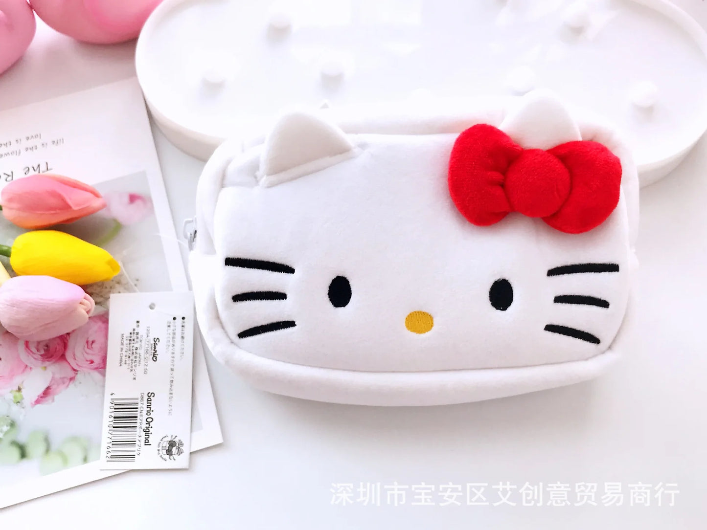 pencil case cute 3D cosmetic bag hello kitty