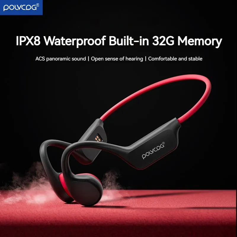 IPX8 32GB Memory 5.3 Bluetooth Headset