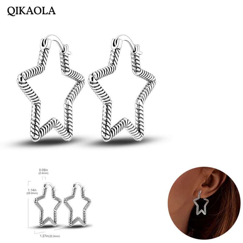 925  Silver Charm Double Earrings