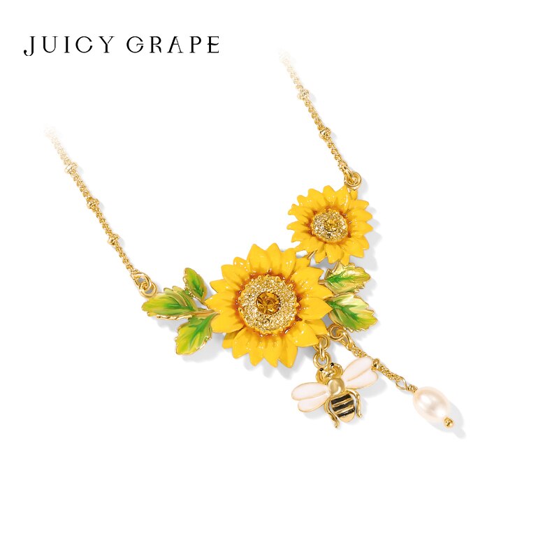 French-style Niche Bee Sunflower Chain