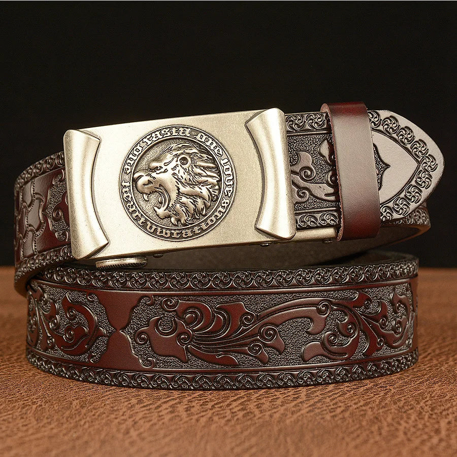 BOKADIAO Leather Automatic Buckle Belts