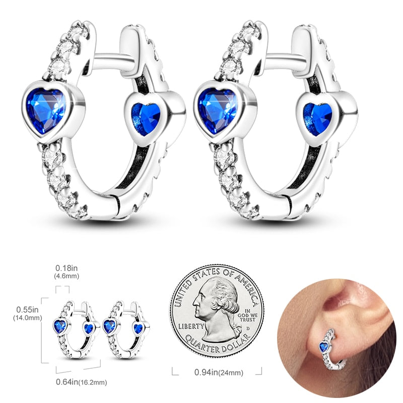 925  Silver Charm Double Earrings