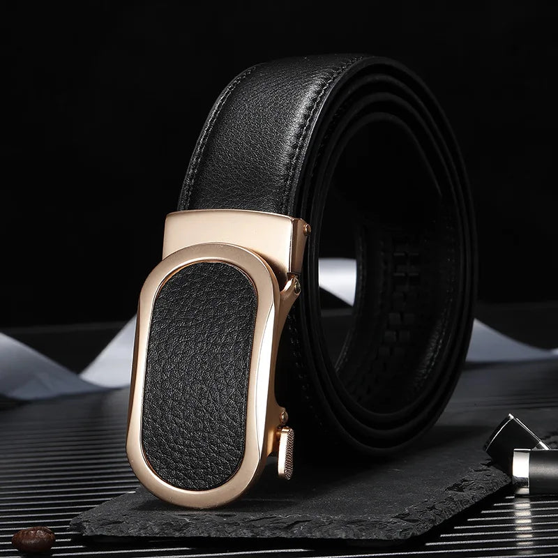 Automatic Buckle Leather Belts