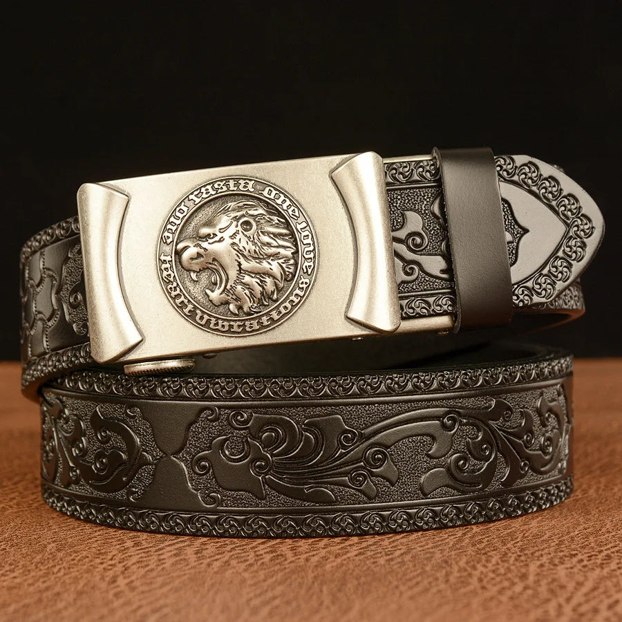 BOKADIAO Leather Automatic Buckle Belts