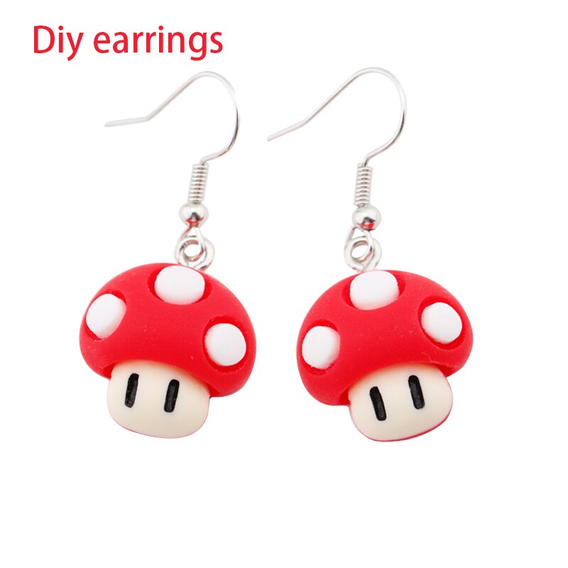 Kawaii Funny Red Mushroom Charms