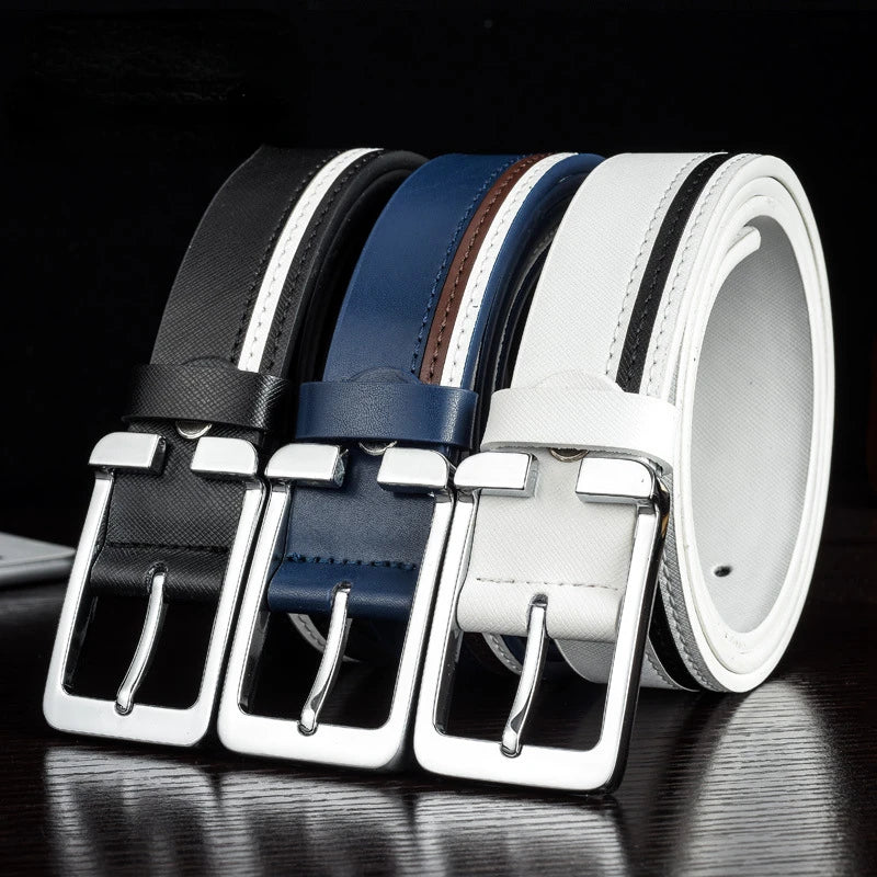 Classic Leather Pin Buckle Belts