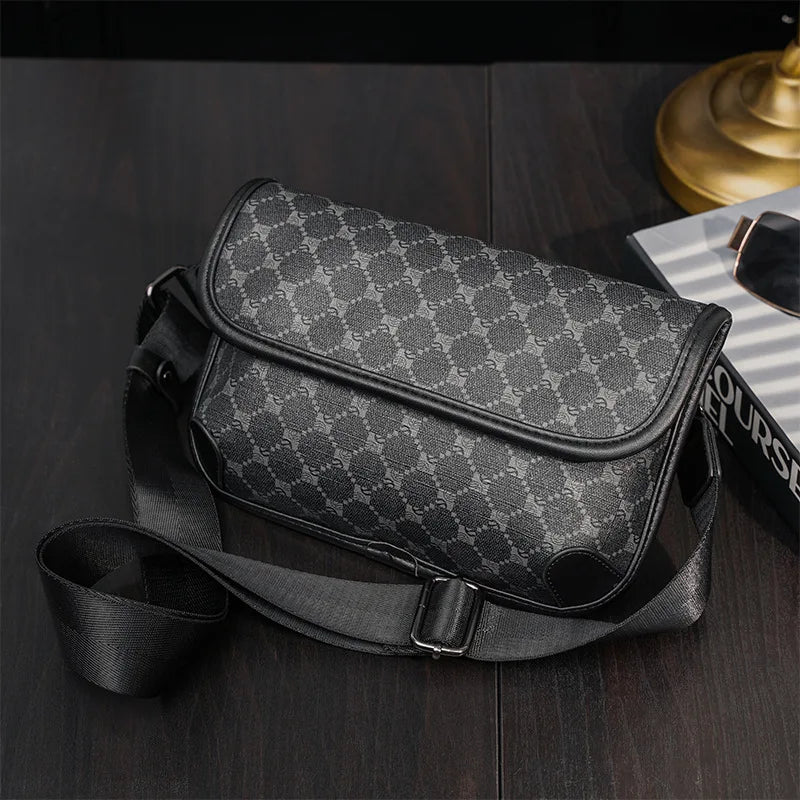 Men Crossbody PU Leather Bag