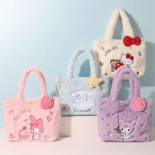 Sanrio Kawaii Plushie Messenger Bags Hello Kitty