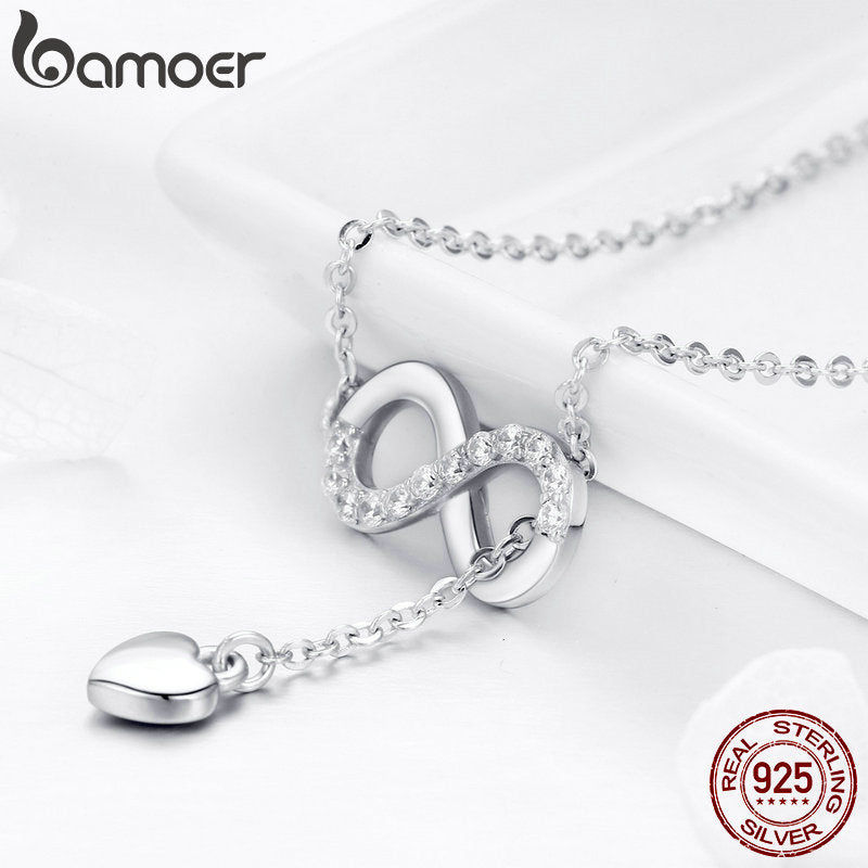 925  Silver Infinity Pendant Necklaces