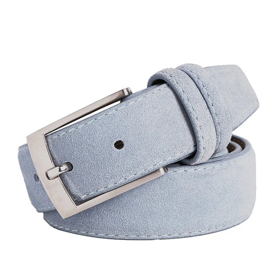 Suede Leather Pin Buckle Luxury Belts