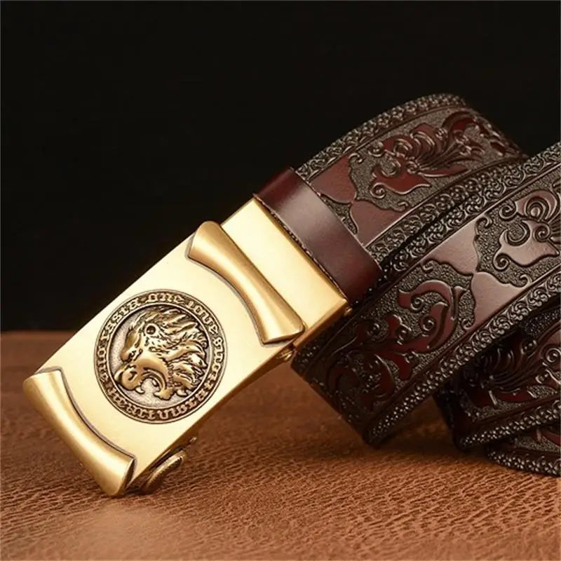 BOKADIAO Leather Automatic Buckle Belts