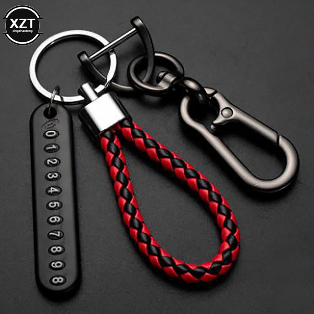 Anti-Lost Car Key Pendant Split Rings Keychain