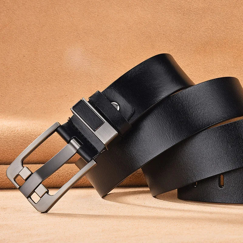 Pin Buckle Luxury Designer Cowskin Belts