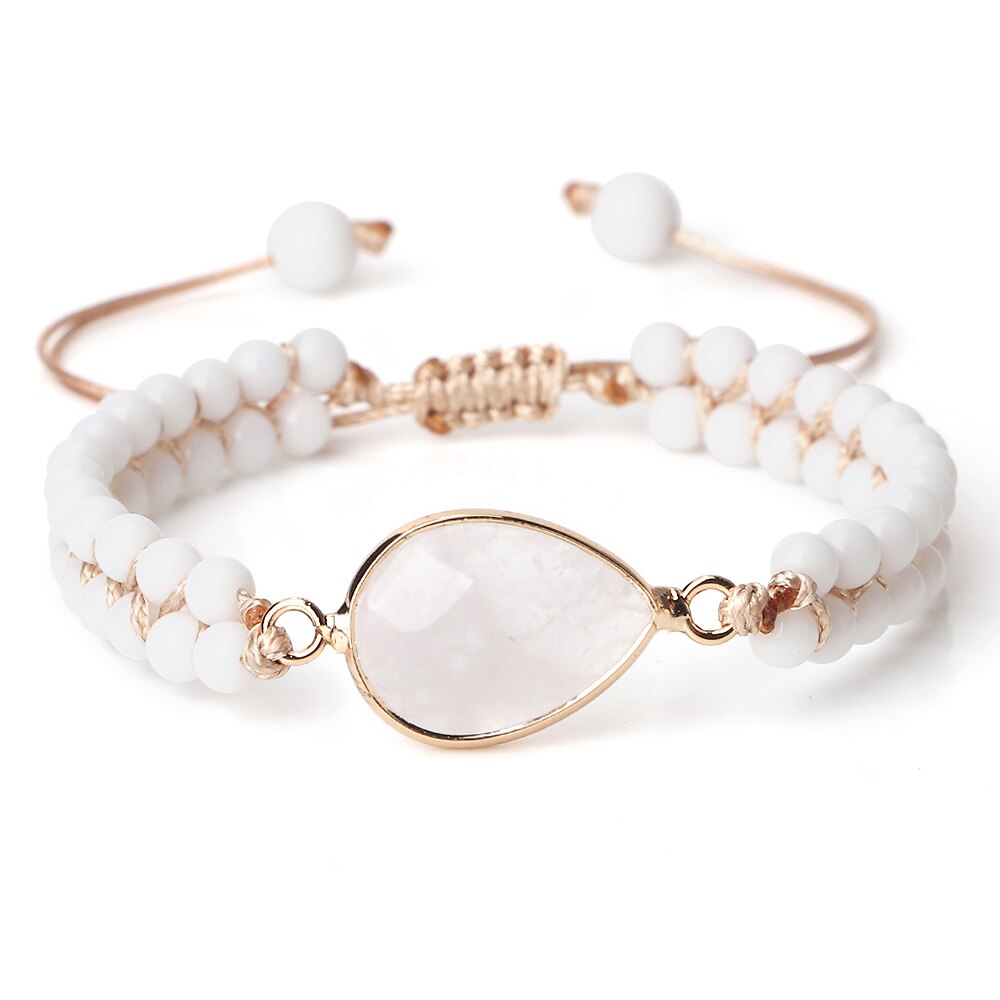 Natural Stone White Porcelain Bracelet