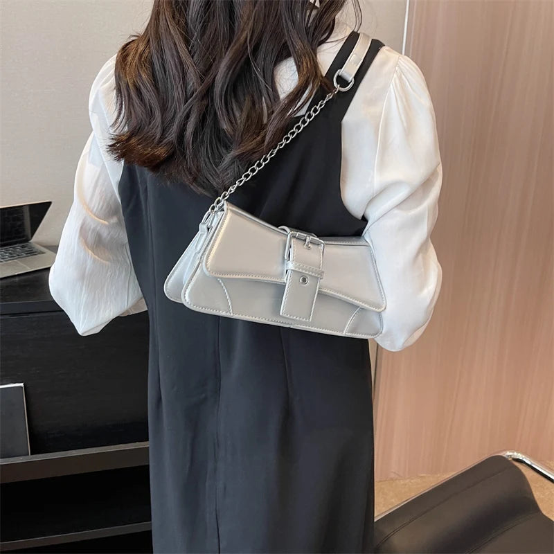 PU Leather Underarm Shoulder Side Bags