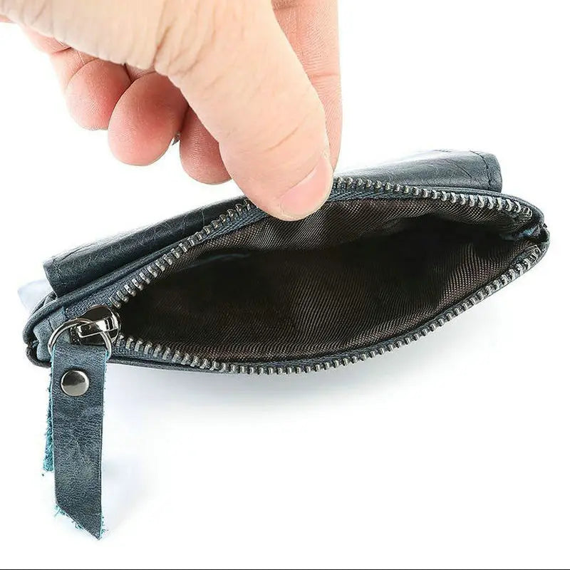 Leather Retro Coin Card Holder