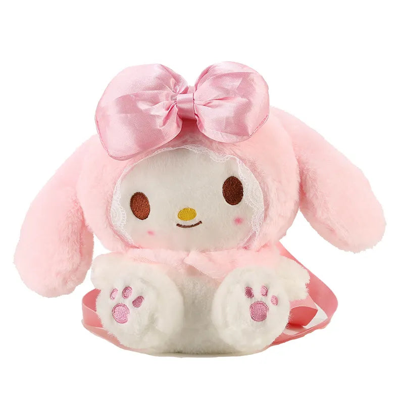 Kawaii Sanrio Melody Plush Backpack Anime