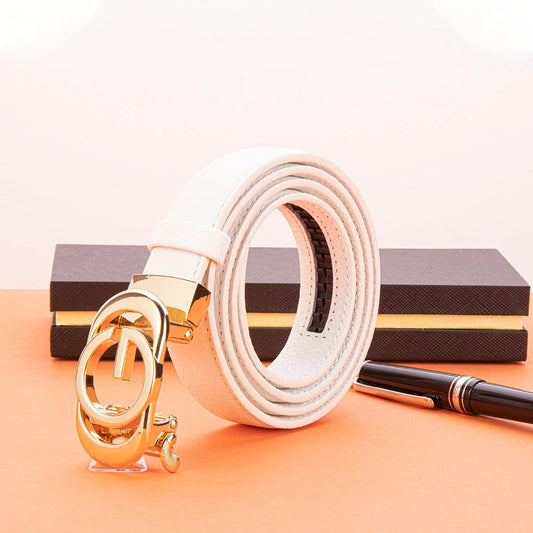 Luxury Cowhide Leather Pin Buckle Belts