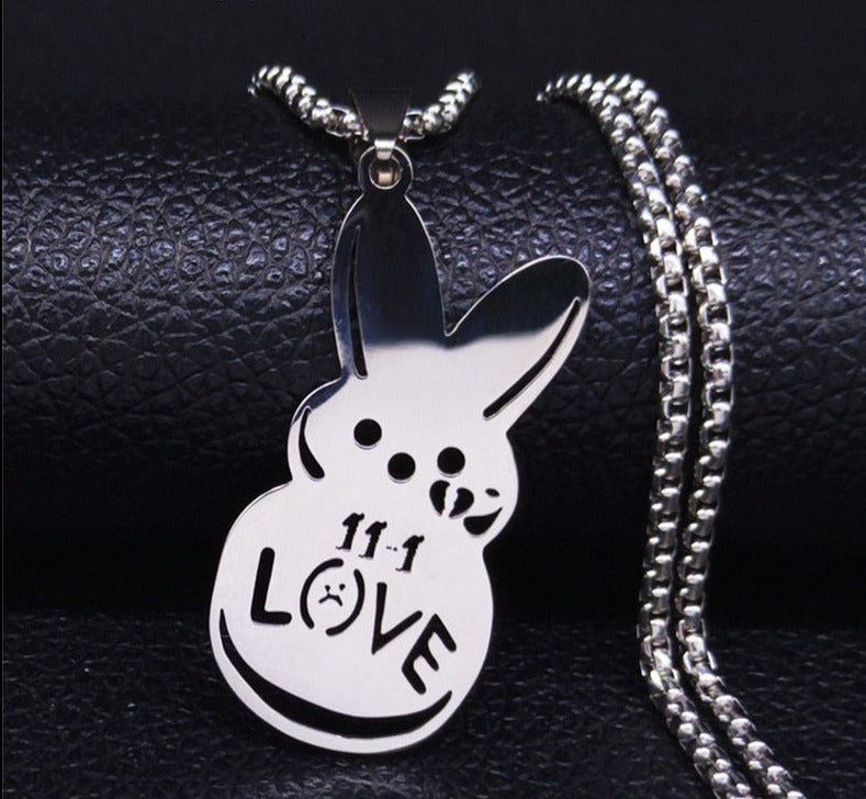 Kpop Lil Peep Love Rabbit Necklaces