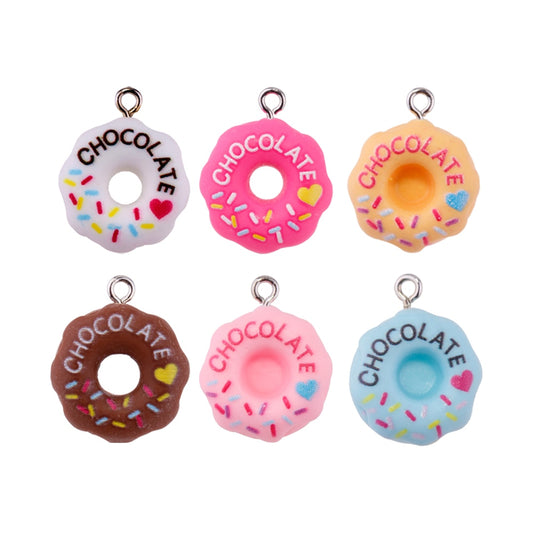 Kawaii  Hollow Donut Resin Charms