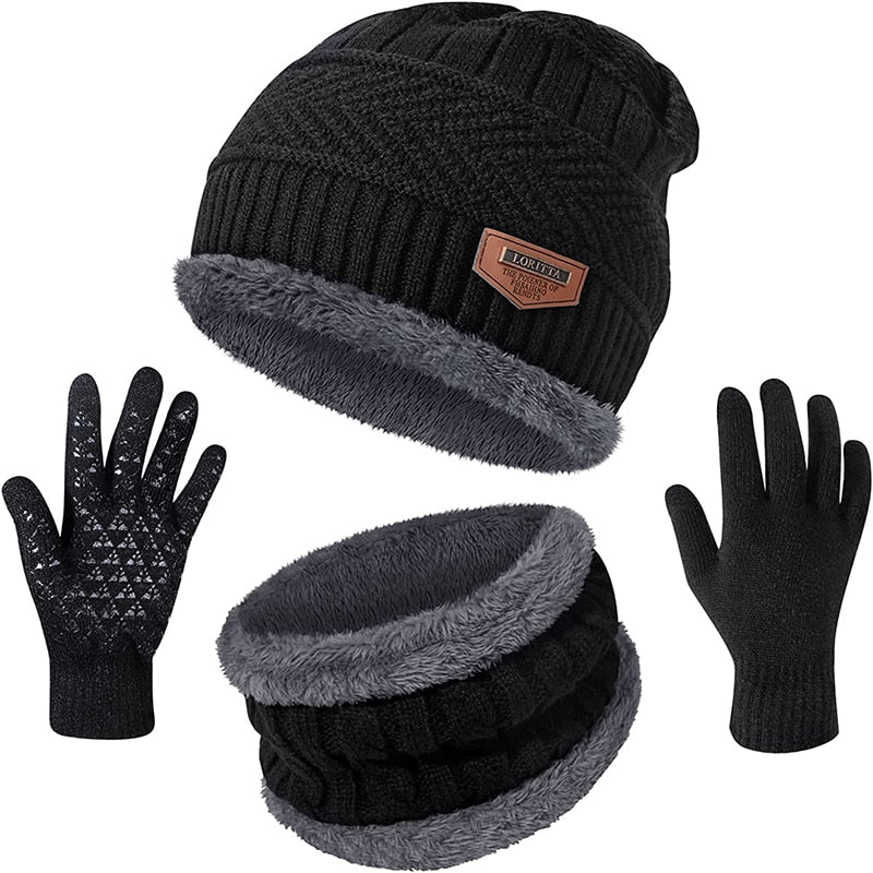 Winter Thick Beanie Hat Mask Bonnet